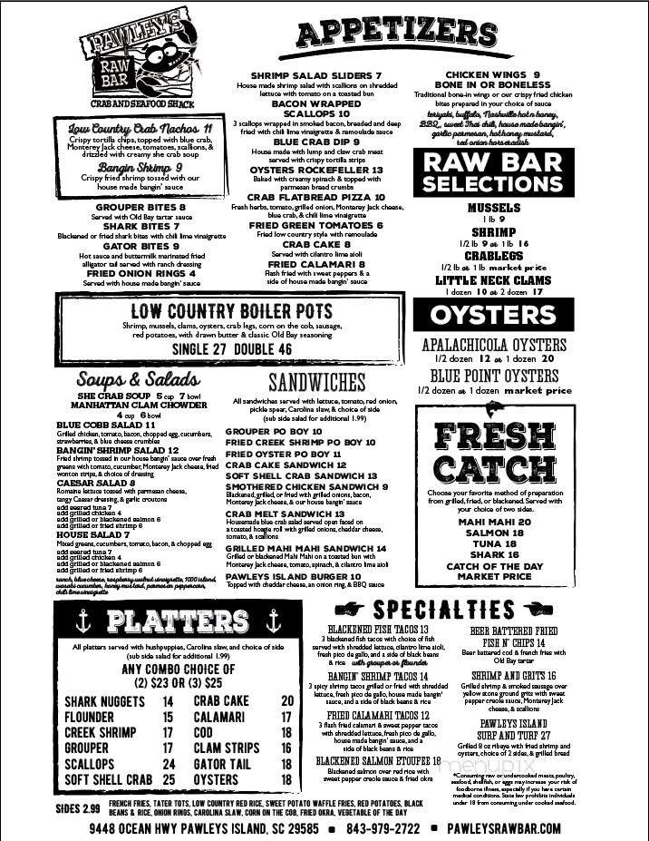Menu page 1