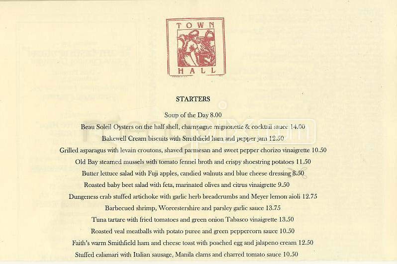 Menu page 1