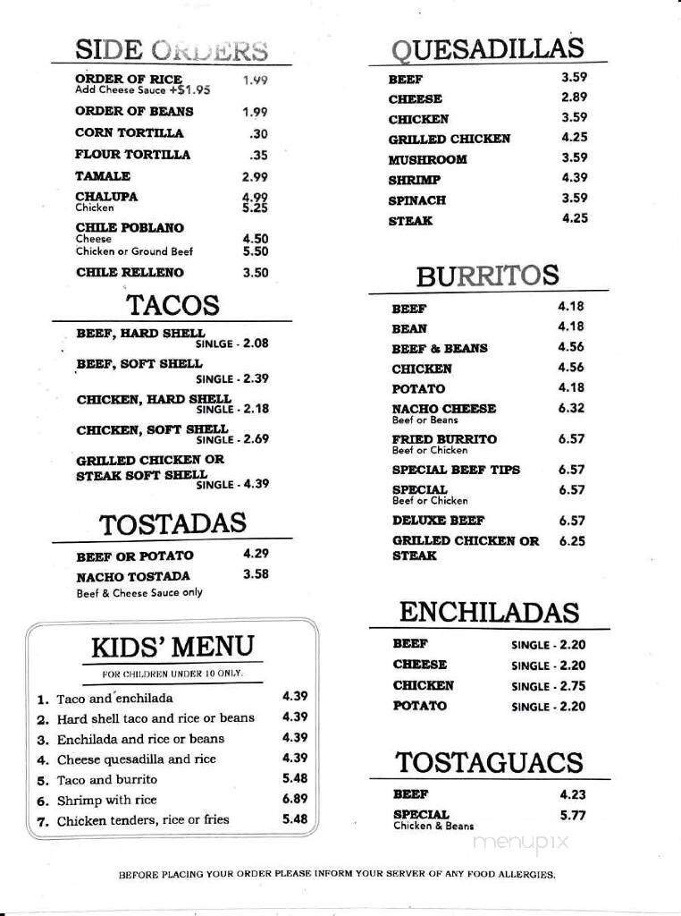 Menu page 2