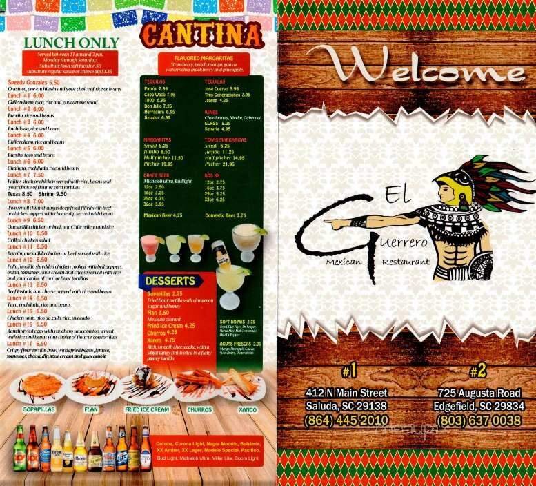Menu page 2