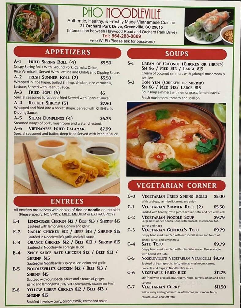 Menu page 1