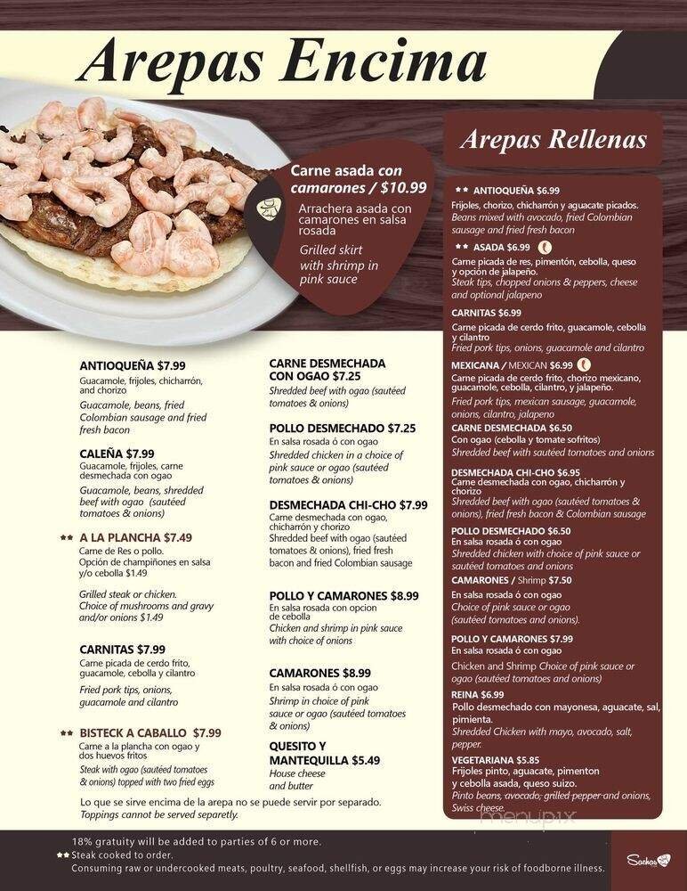 Menu page 2