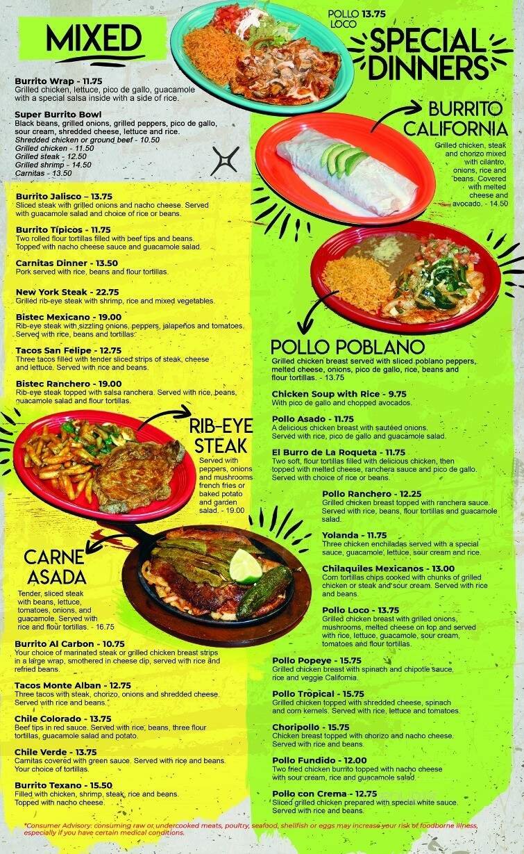 Menu page 2