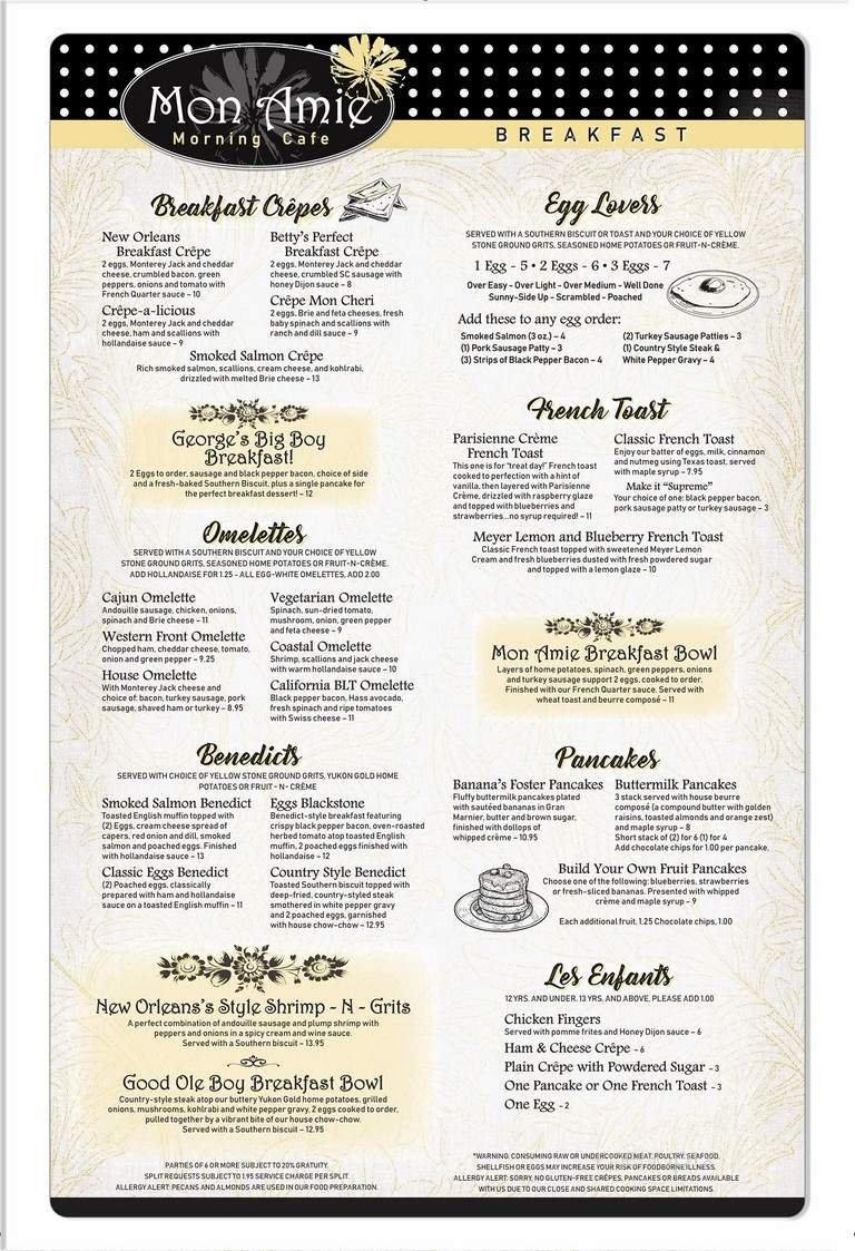 Menu page 1