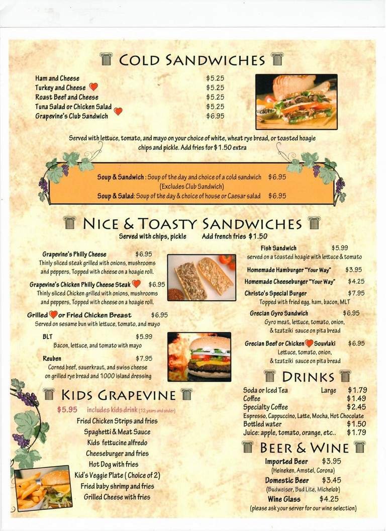 Menu page 2