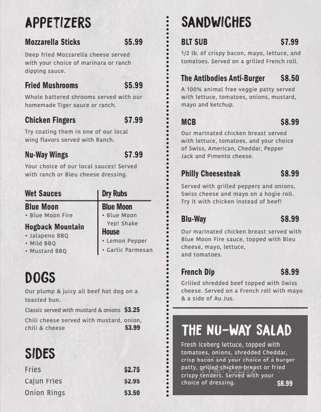 Menu page 2