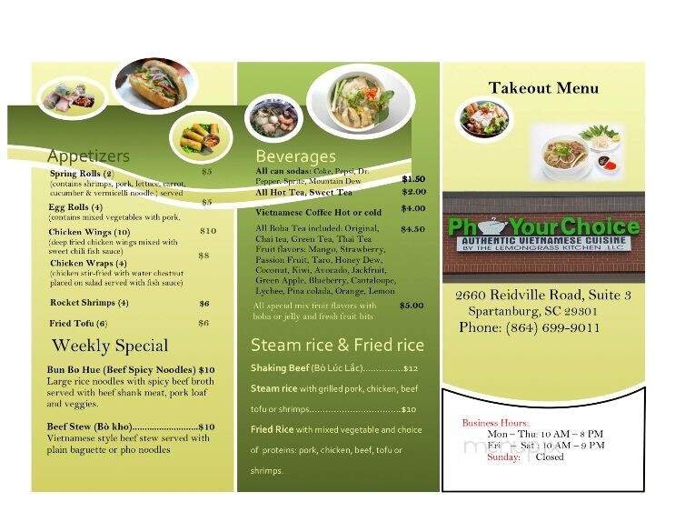 Menu page 2