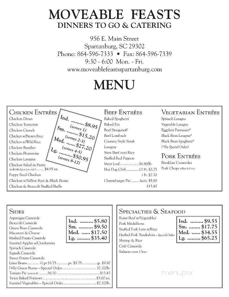 Menu page 1