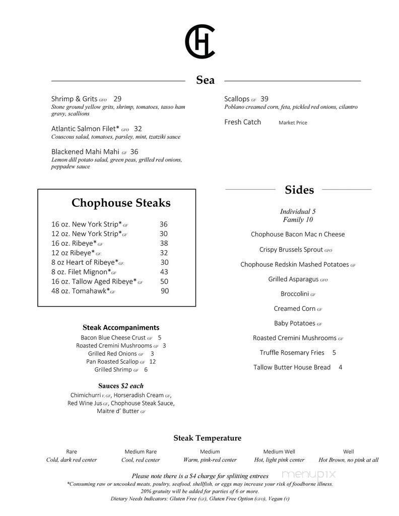 Menu page 1