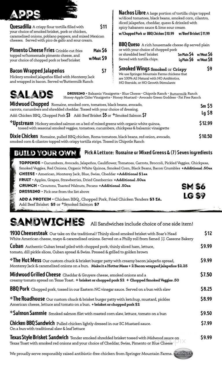 Menu page 1