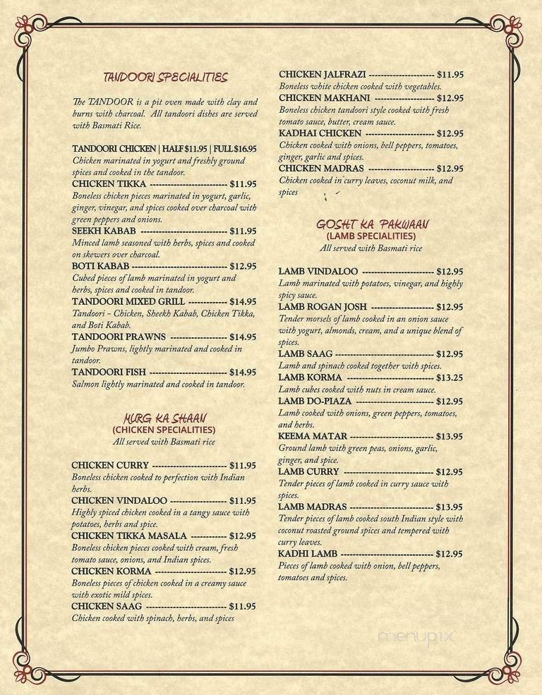 Menu page 2