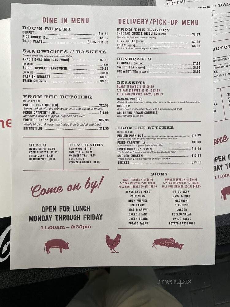 Menu page 1