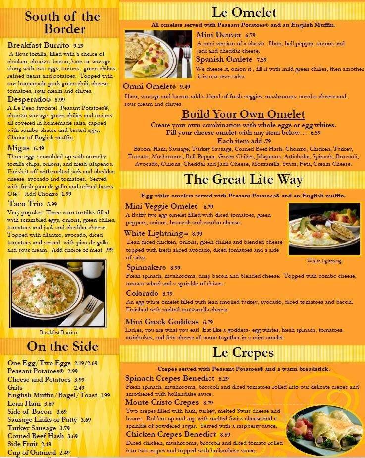 Menu page 1