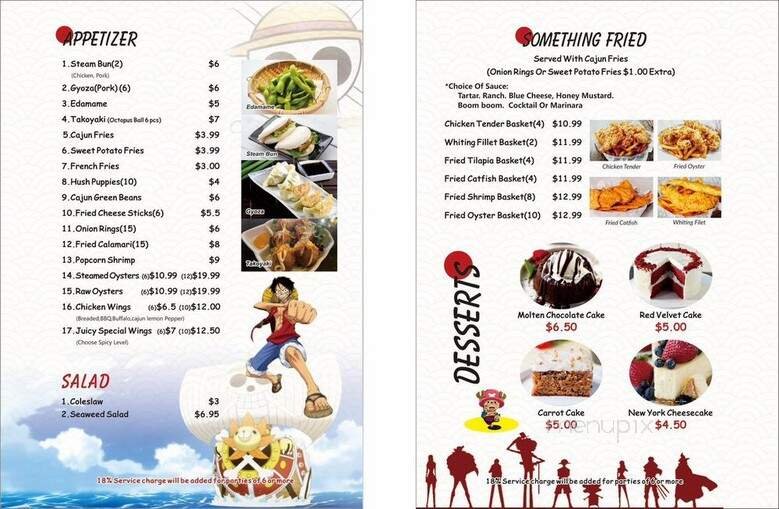 Menu page 1