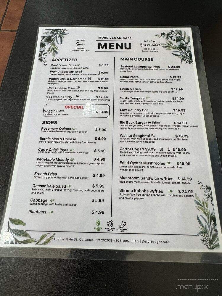 Menu page 1