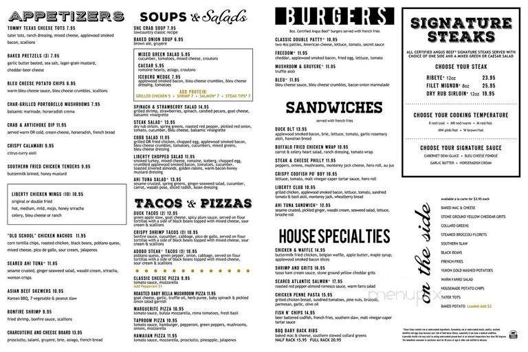 Menu page 1