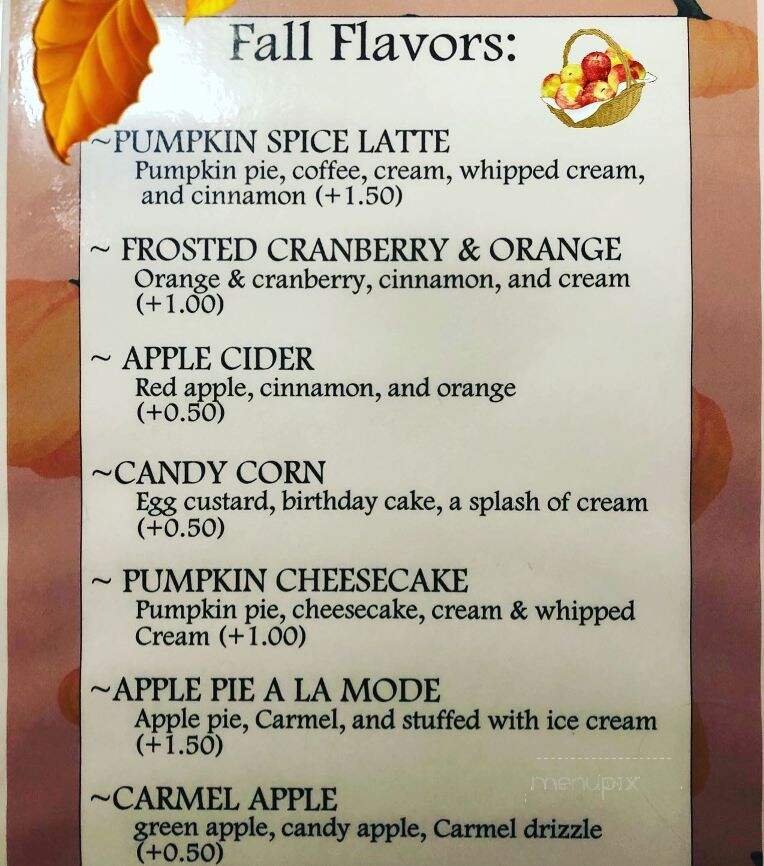 Menu page 1