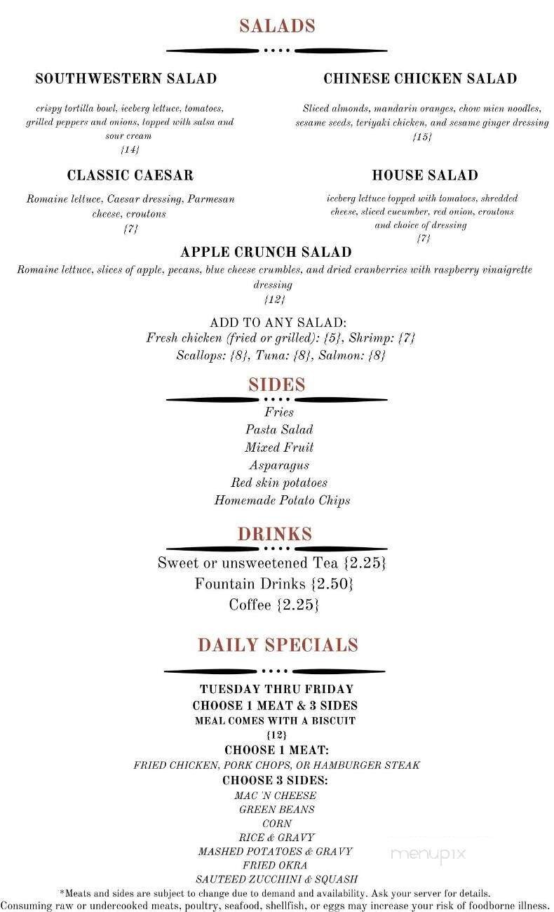 Menu page 2