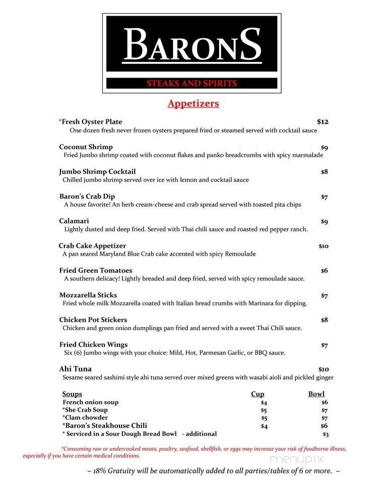 Menu page 1