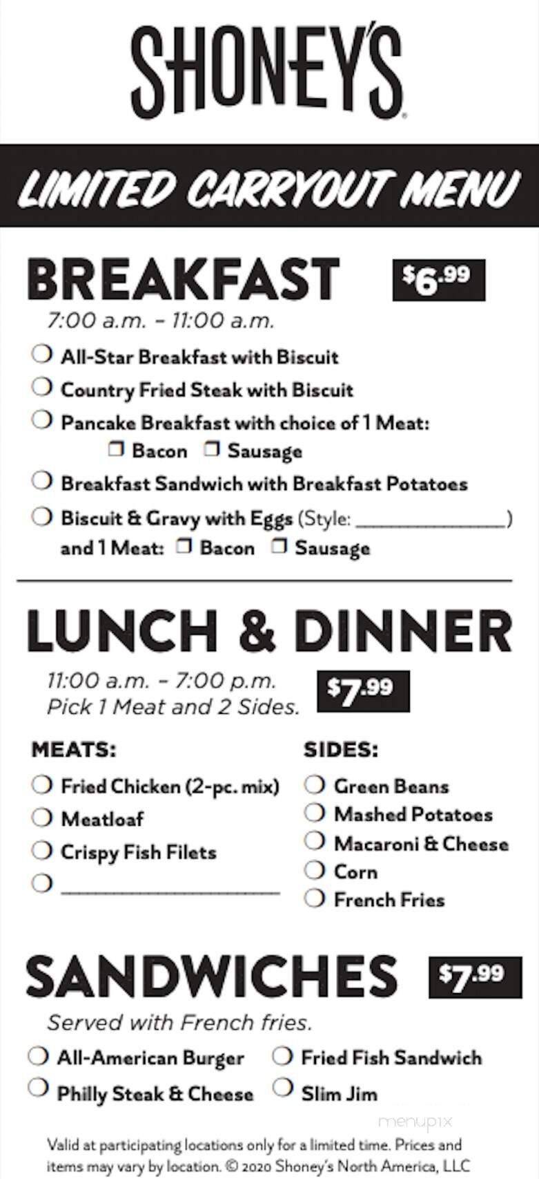 Menu page 2