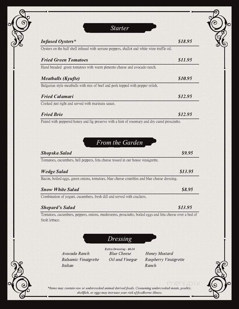 Menu page 1