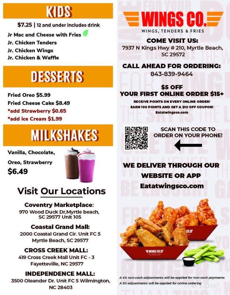 Menu page 1
