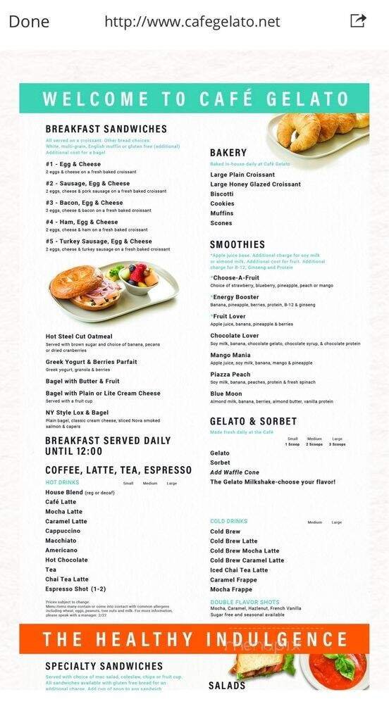 Menu page 2