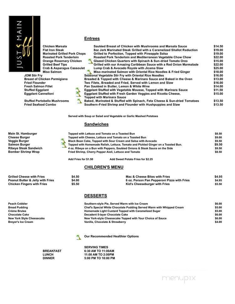 Menu page 2