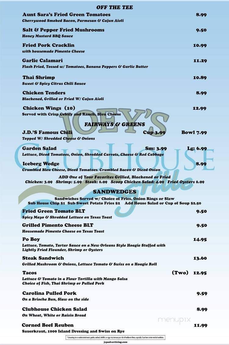 Menu page 1