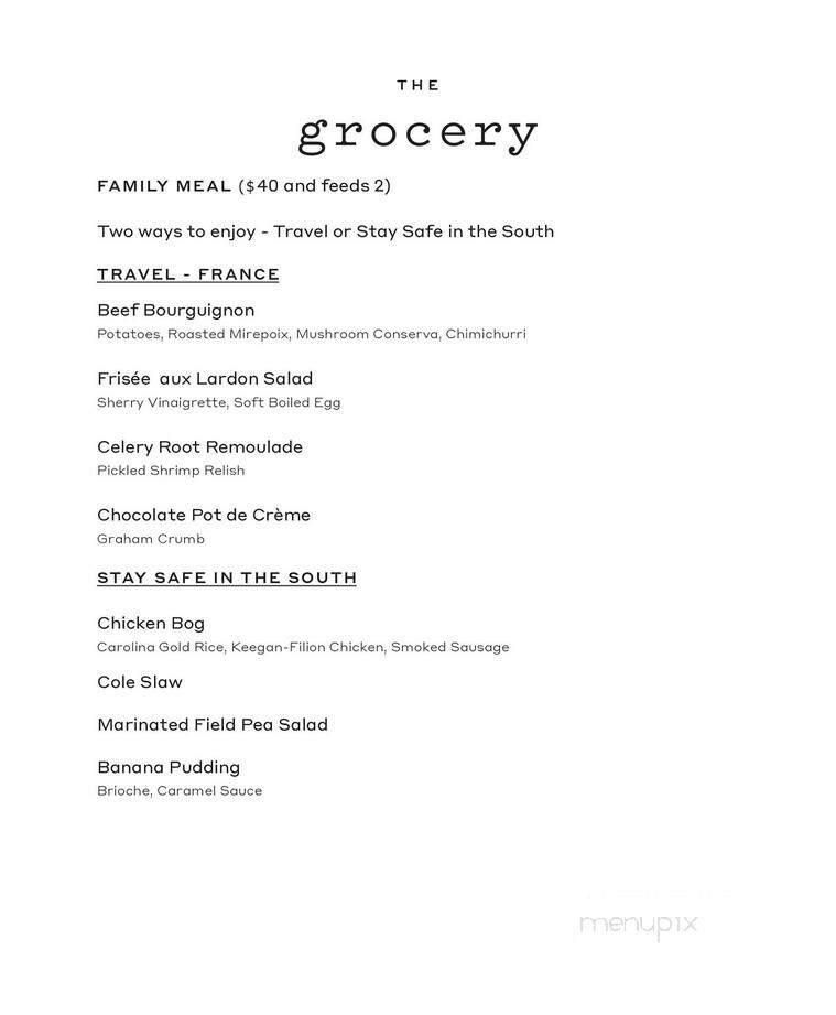 Menu page 1