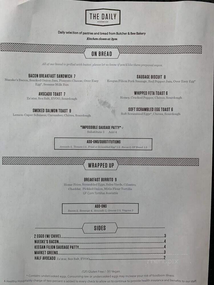 Menu page 2