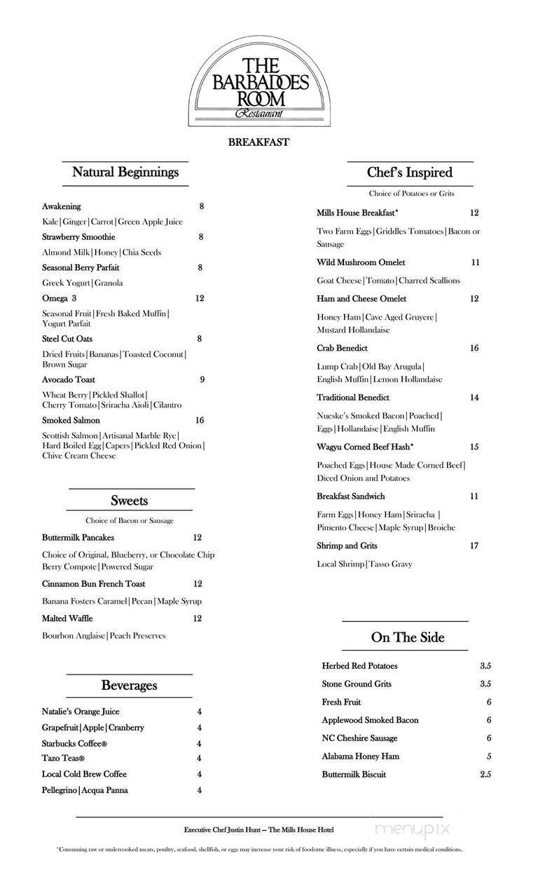 Menu page 1