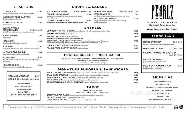 Menu page 1
