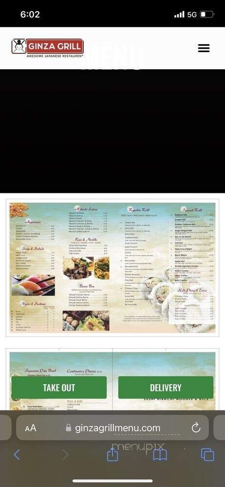 Menu page 2