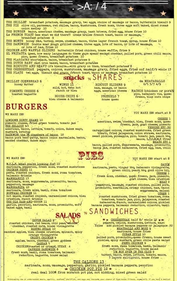 Menu page 2