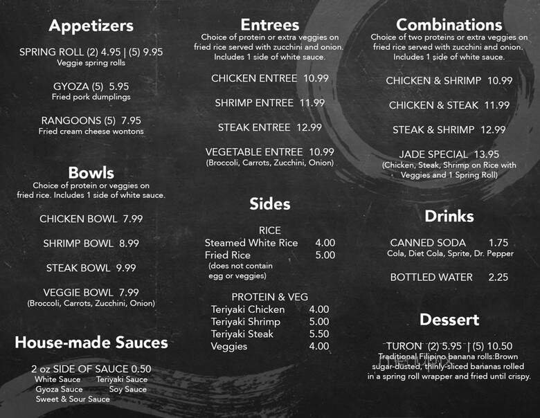 Menu page 1