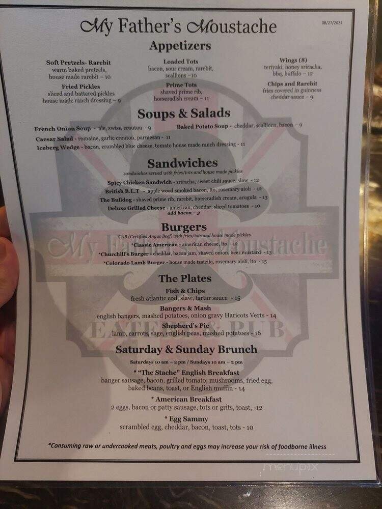 Menu page 1