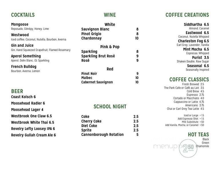 Menu page 2