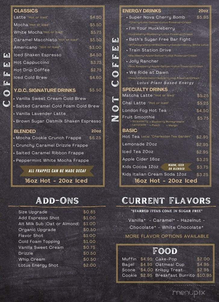 Menu page 1