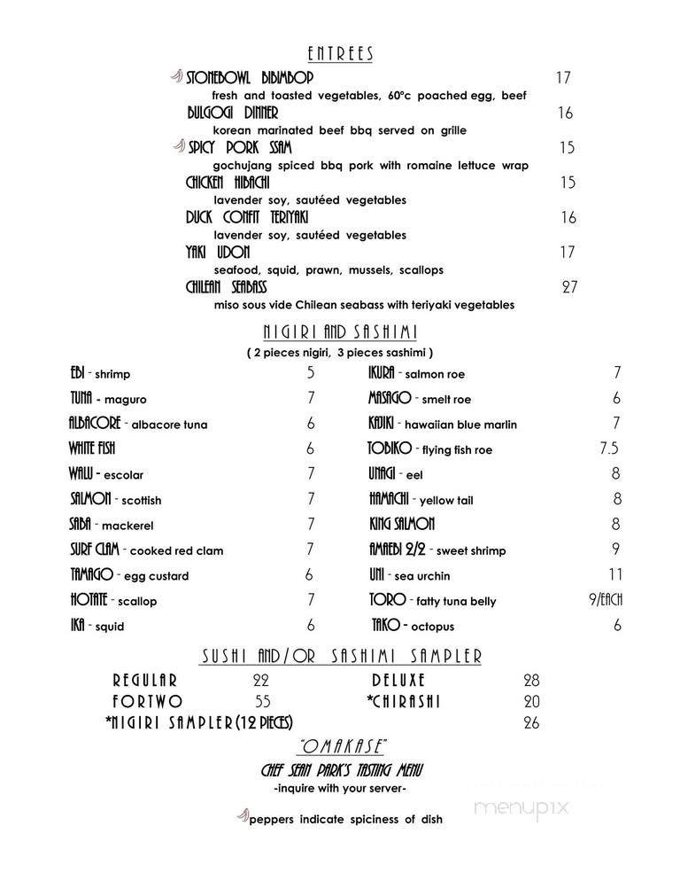 Menu page 2