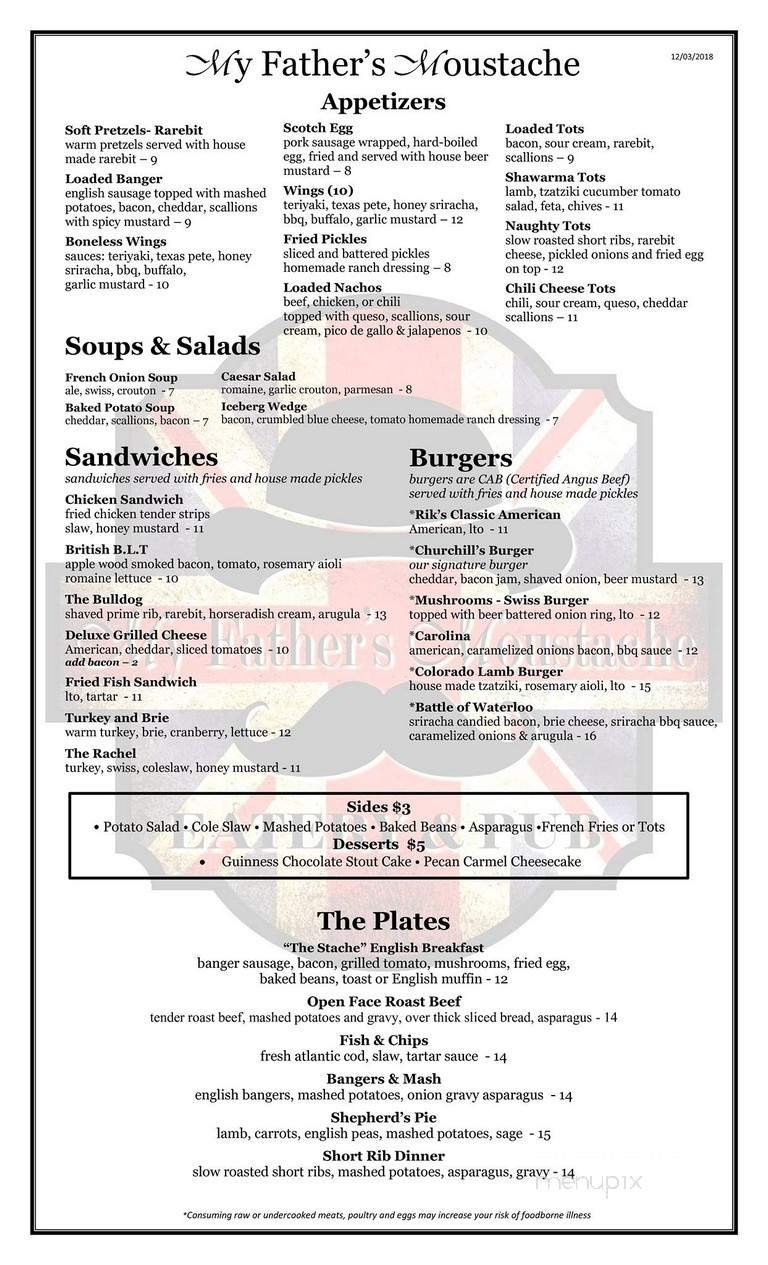 Menu page 1