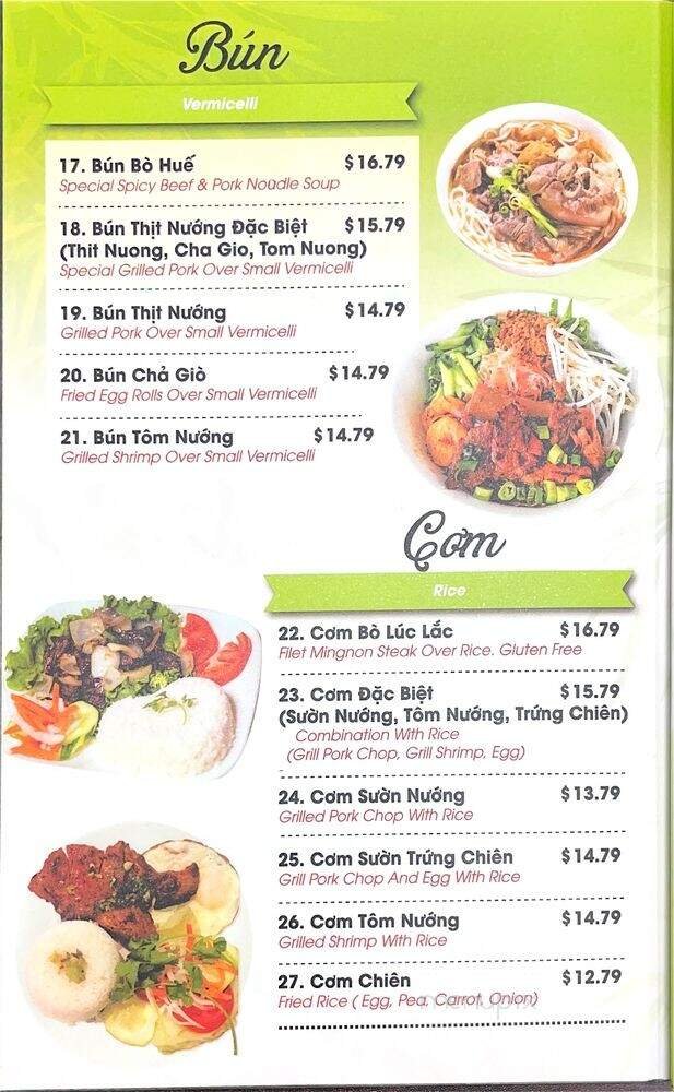 Menu page 2