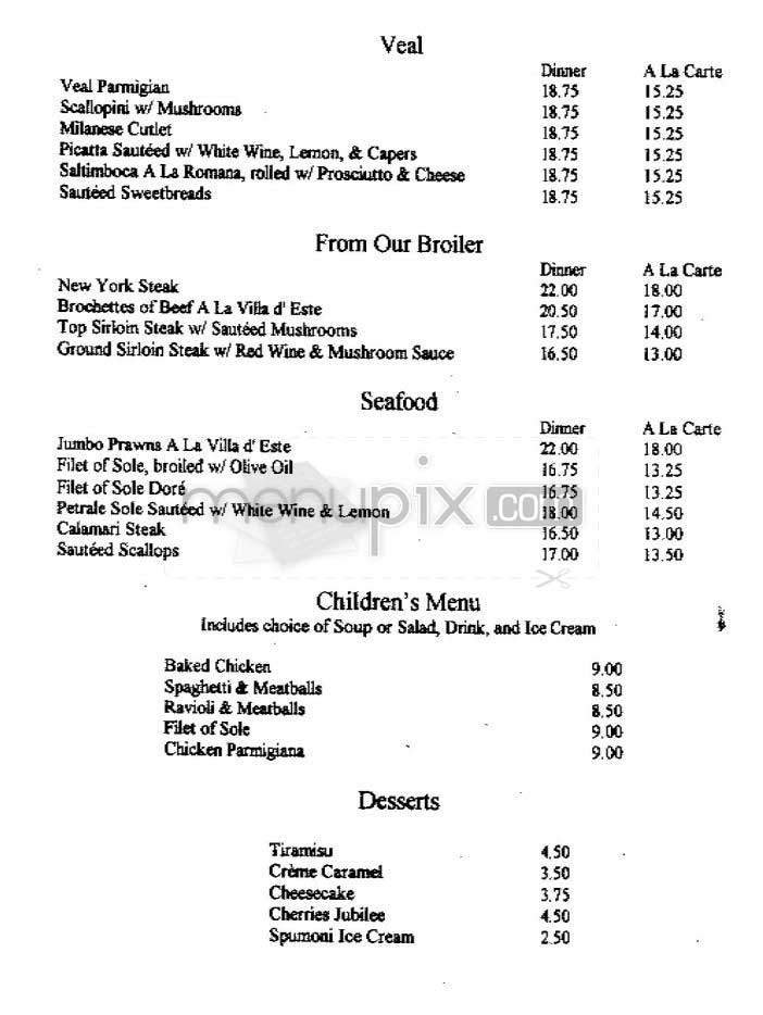 Menu page 2