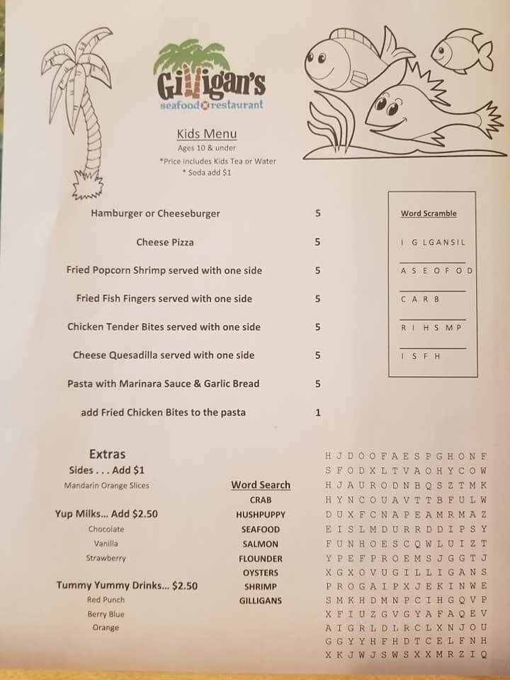 Menu page 2