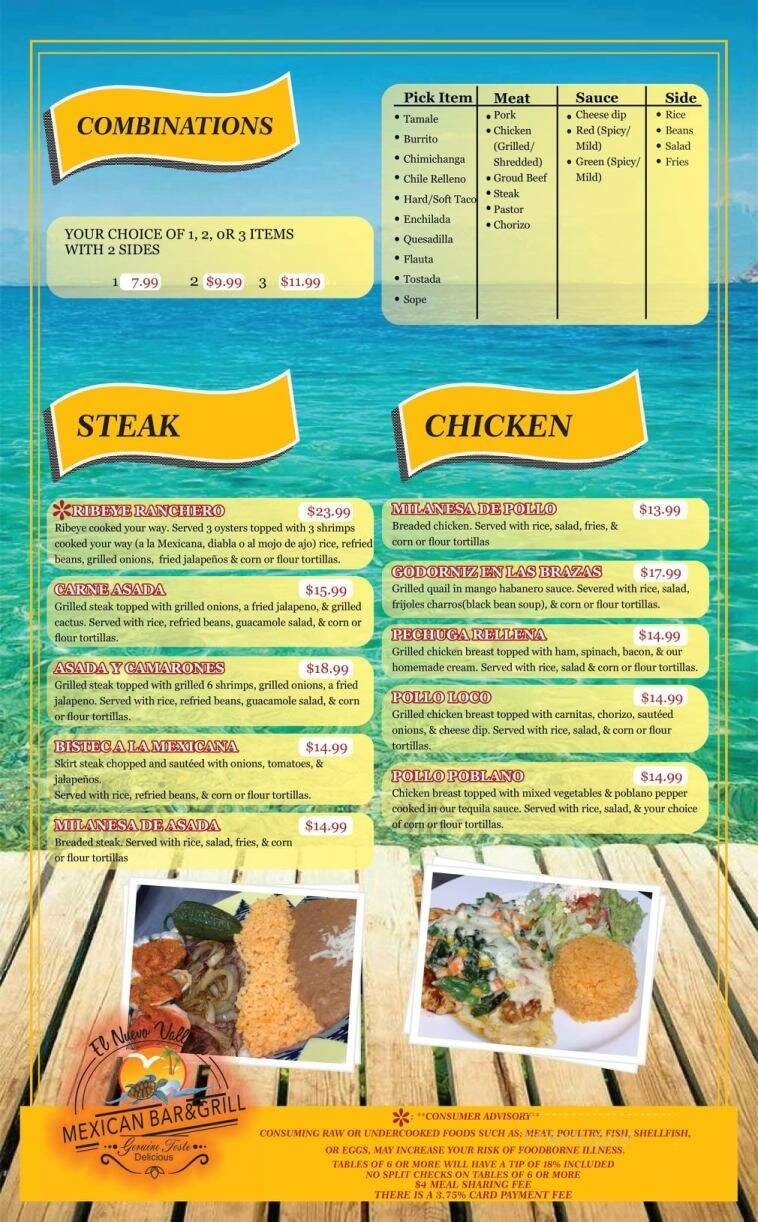 Menu page 2