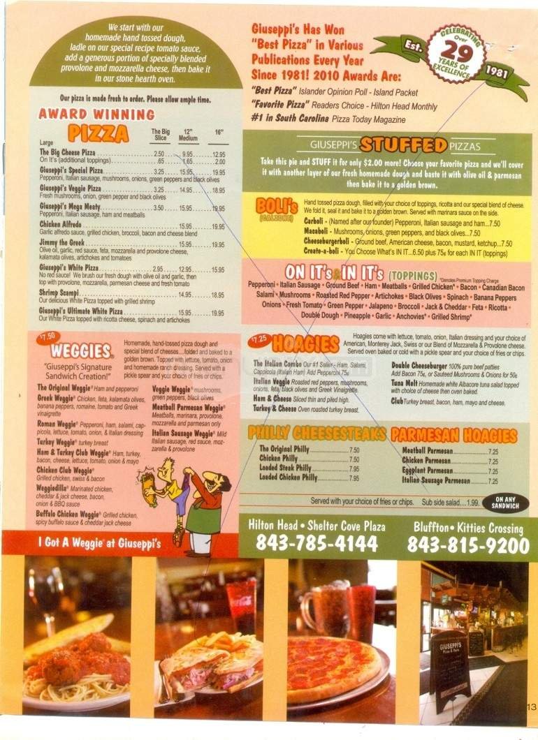 Menu page 2