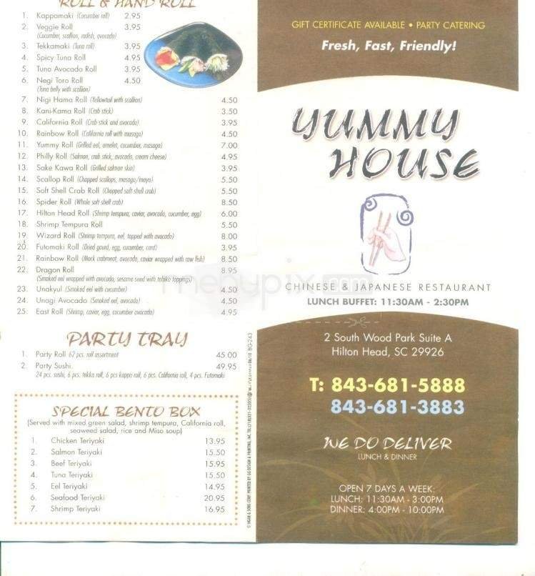 Menu page 1