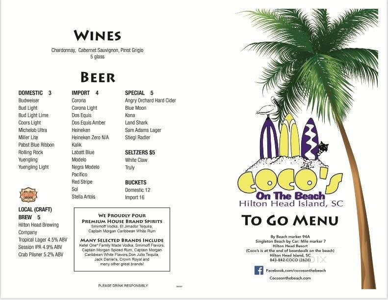 Menu page 1