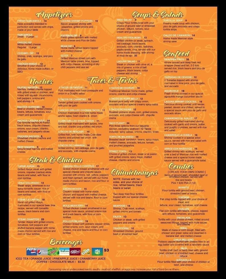 Menu page 1