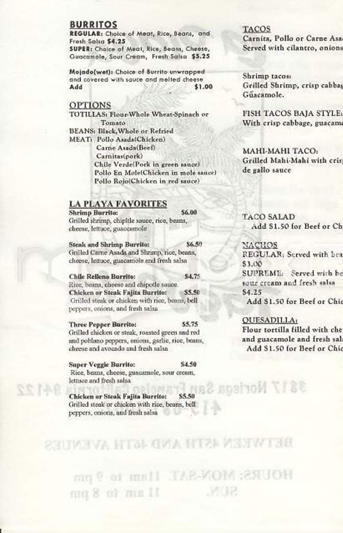 Menu page 2